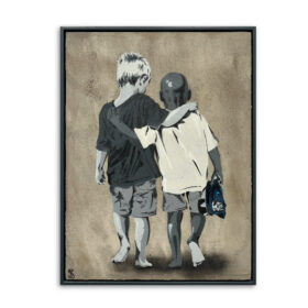 Brüder // Nr.2/max. 5 // Streetfiction Serie // 80cm h x 60cm b // 11/2025 // WVZ. Nr. 198 // 2400€ (available at seiLeise Gallery)